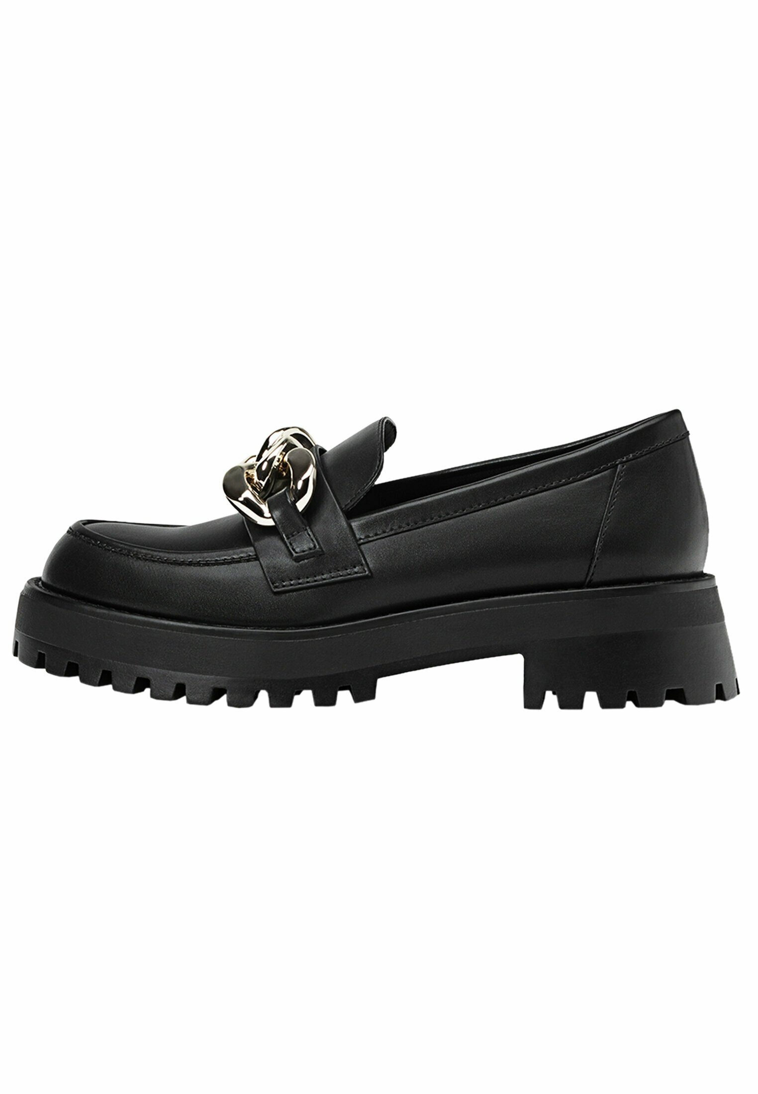 Stradivarius MIT KETTENELEMENT - Mocassini - black/nero - Zalando.it