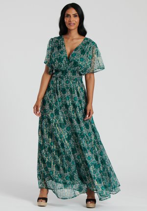 South Beach BUTTON DETAIL - Robe longue - green