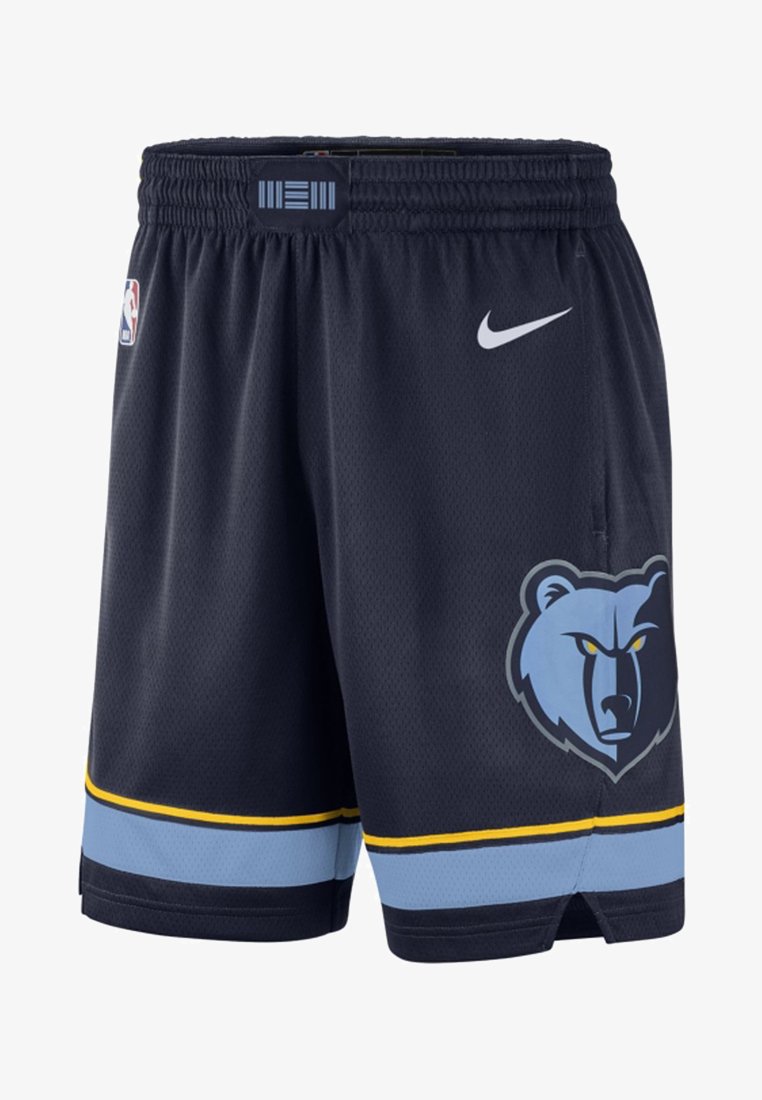 Nike Performance MEMPHIS GRIZZLIES - Träningsshorts - dark blue/light blue/yellow/mörkblå