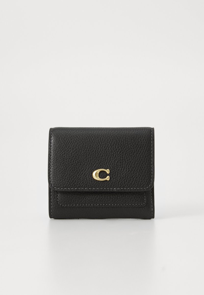 COACH MILA SMALL FLAP WALLET - Wallet - black