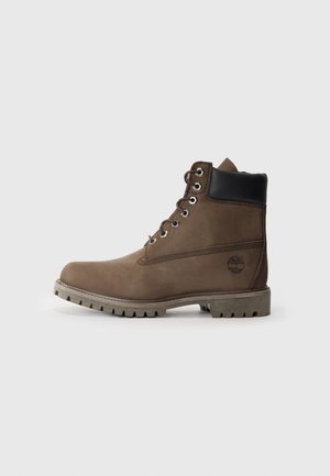 Lace-up ankle boots - brown