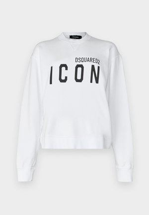 DSQUARED2 ICON COOL FIT CREWNECK - Sportska majica - white
