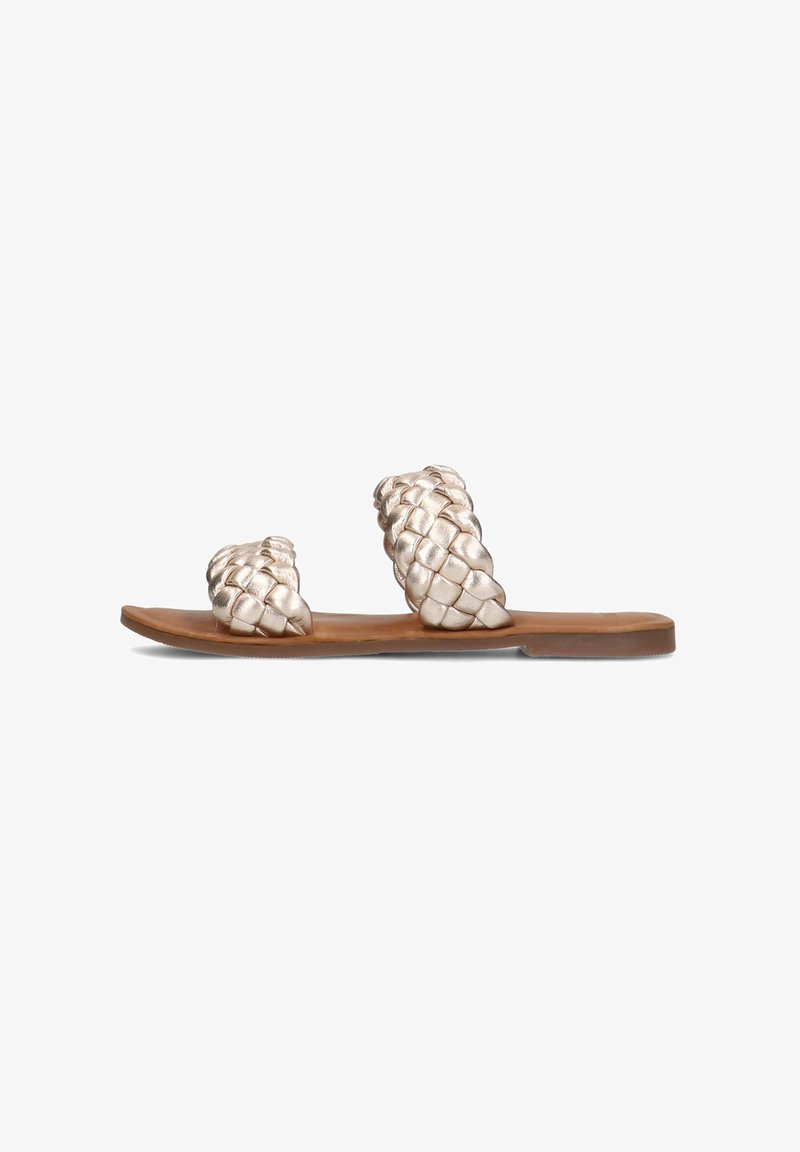Manfield Pantolette flach - gold