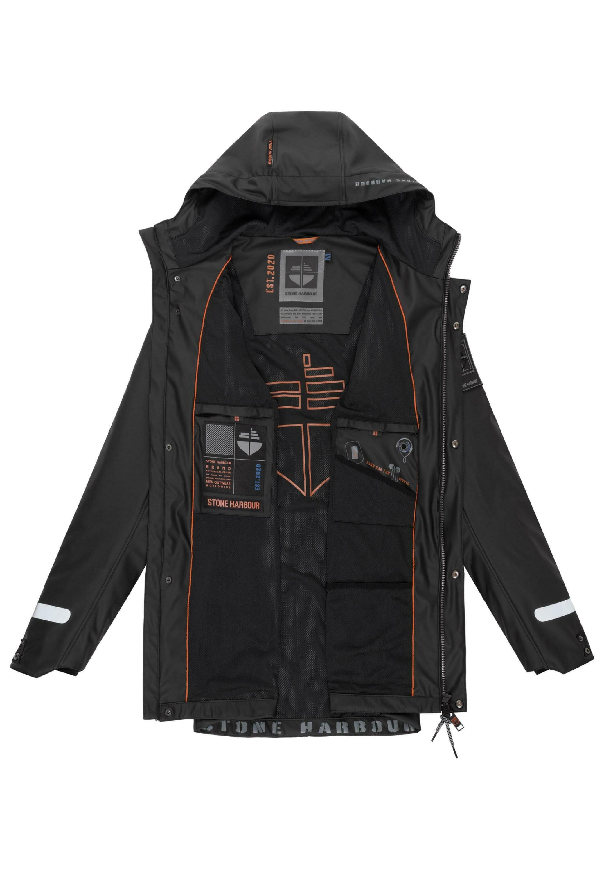 STONE HARBOUR TAMIO - Veste imperméable - dark taupe/taupe