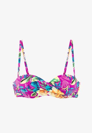 LASCANA, Bikini top - pink bedruckt
