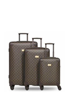 PALERMO 4 ROLLEN SET 3-TEILIG - Juego de maletas - dark brown