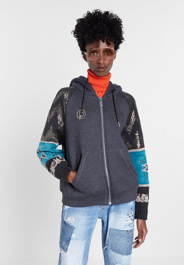 TURKANA - veste en sweat zippée - black