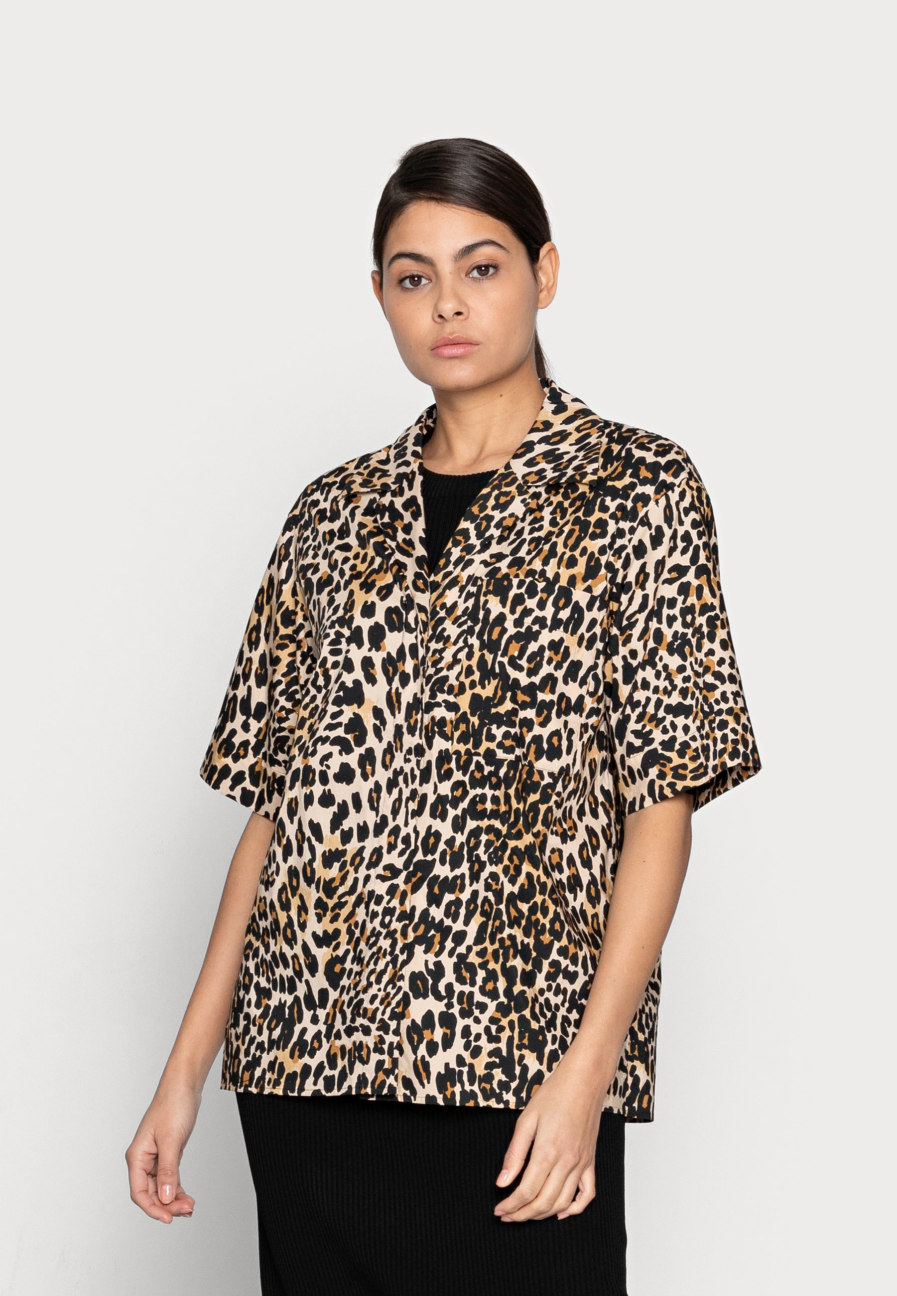 ARKET Button-down blouse - leopard 
