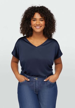 Fiorella Rubino IN DUE TESSUTI - Blouse - blu