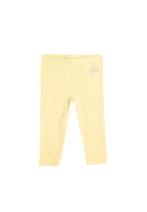 ELASTIC WAISTBAND APPLIQUE DETAIL - Leggings - yellow