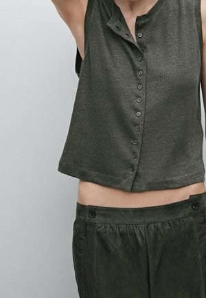 Bluse - dark green