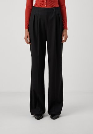VMHAILEY WIDE PANTS - Pantalon classique - black
