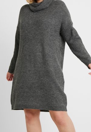 Abito in maglia - mottled dark grey