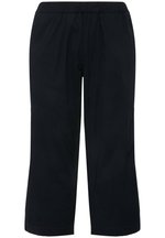 Ulla Popken Dames grote maten plus size 7/8-broek Sienna, zoom met franjes, smalle pijpen, donkere kitt 62 818073300-62, Donkere stopverf, 56W x 32L