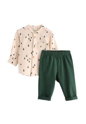 SET - Tygbyxor - dark dusty green