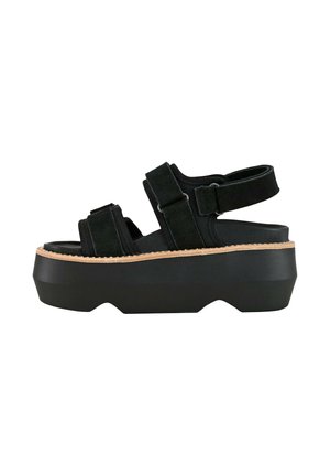 Colors of California, CRUZ MAXI - Sandali con plateau - black