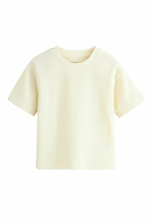 REGULAR FIT - SHORT SLEEVE TEXTURED  - Základné tričko - white