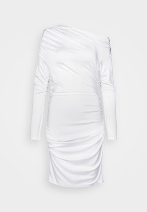 Et Ochs FREYA TWIST MINI DRESS - Φόρεμα από ζέρσεϊ - optic white