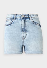 NMMONI - Džinsa auduma šorti - light blue denim