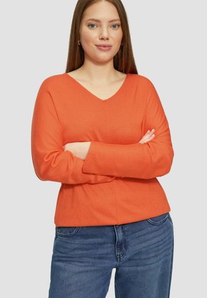 Longsleeve - dunkelorange