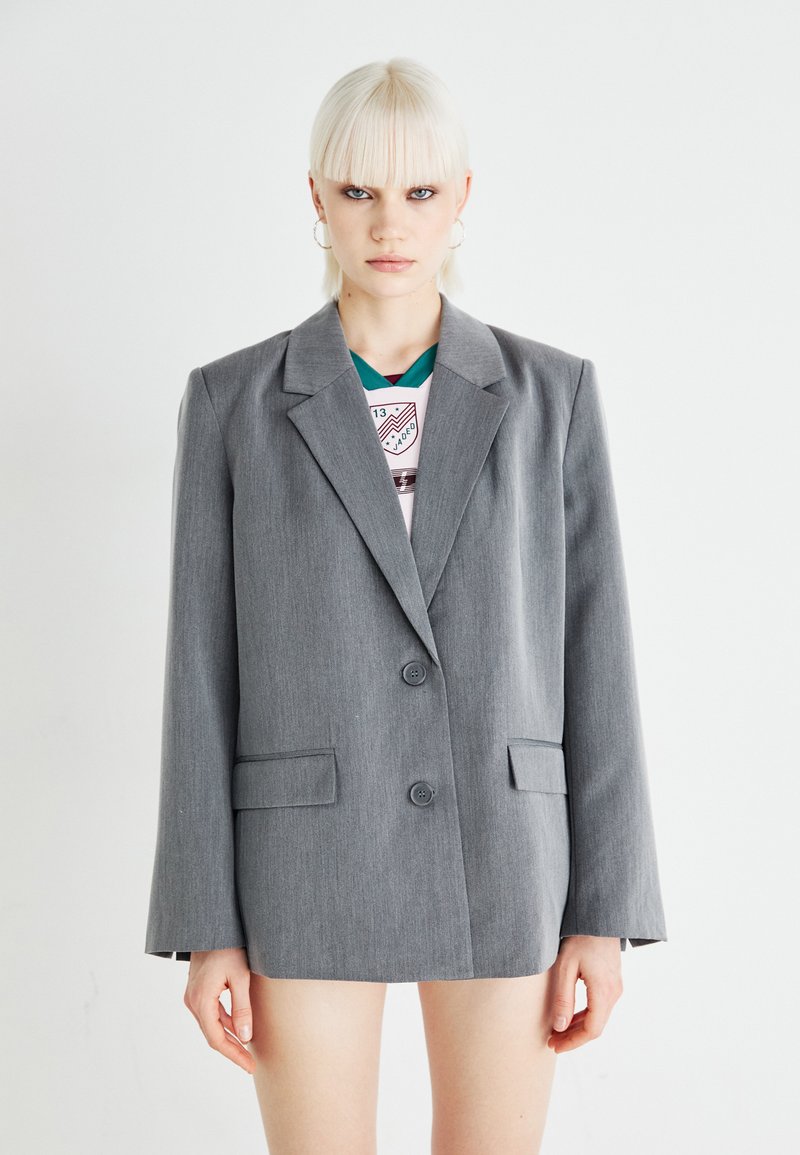 Gina Tricot RELAXED  - Blazer - grey melange