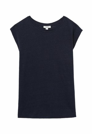 Reiss MARA -SLEEVE - Jednoduché tričko - navy