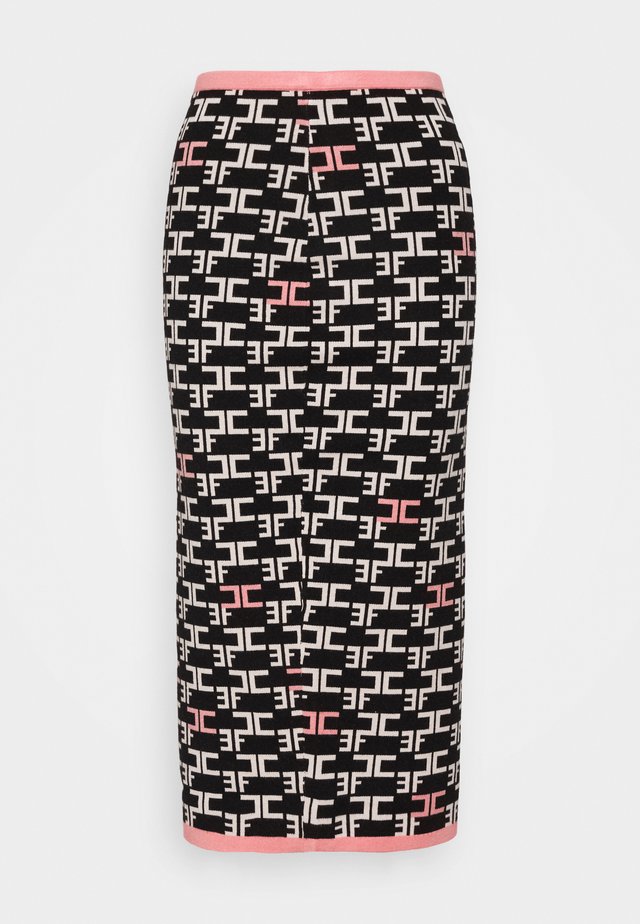 WOMAN'S SKIRT - Spódnica ołówkowa - nero/pink