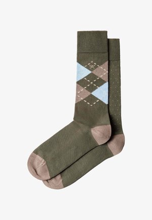 Hackett London, HACKETT LONDON SOCKS ARGYLE SOCKS 2PACK - Socken - hunter green