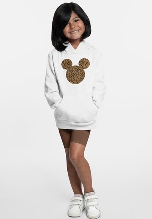 MICKEY CLASSIC CHEETAH MOUSE - Mikina s kapucí - white