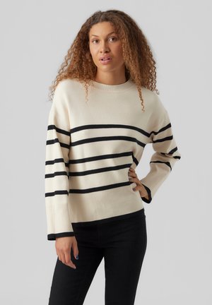 VMSABA LS O-NECK STRIPE GA NOOS - Jumper - birch/black