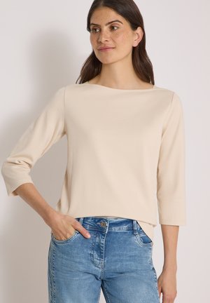 Cecil, BASIC SHIRT WITH BOAT NECK - T-shirt à manches longues - pearl beige