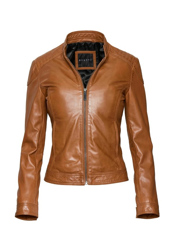 Lederjacke - cognac