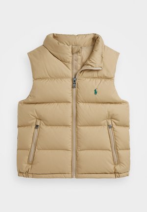 Polo Ralph Lauren QUILTED DOWN GILET - Weste - vintage khaki