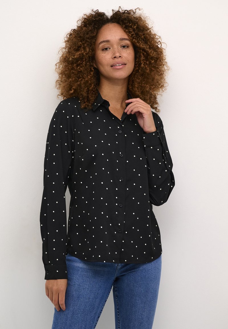 Kaffe SANDY - Camicia - black chalk dot print