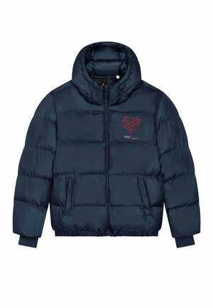 SWEETHEART EMBROIDERY UNISEX PUFFER - Winterjas - dark blue