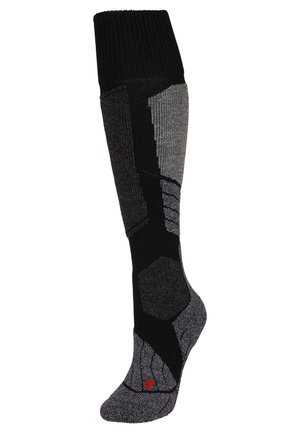 FALKE SK1 SKIING FUNCTIONAL YARN-WOOL-SILK-MIX - Calzettoni - black mix