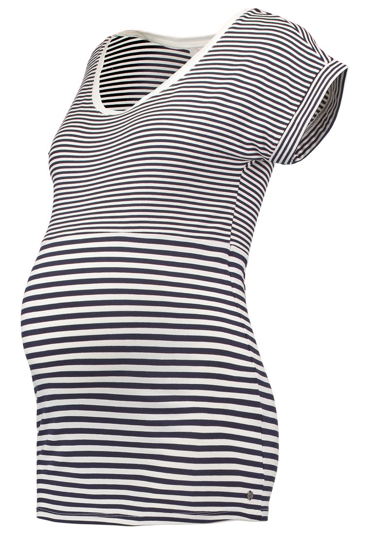 Esprit Maternity T-shirt basic donkerblauw/wit
