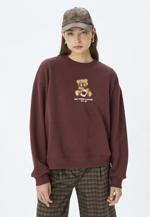 OVERSIZED  - Sweatshirt - bordeaux