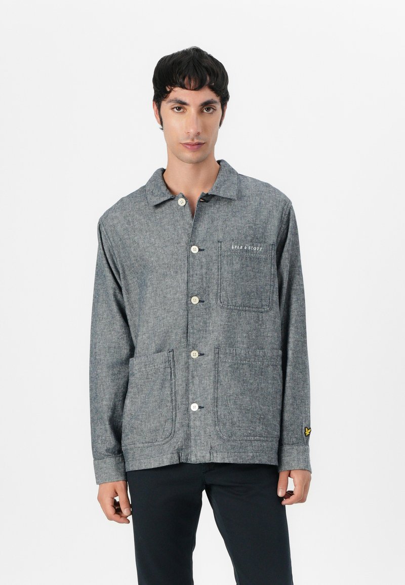 Lyle & Scott Lichte jas donkerblauw