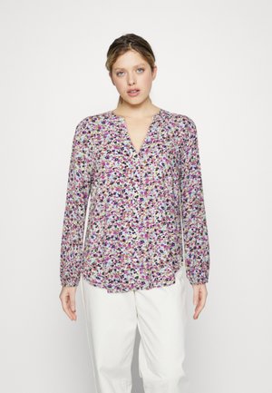 BYJOSA VNECK - Button-down blouse - red/violet