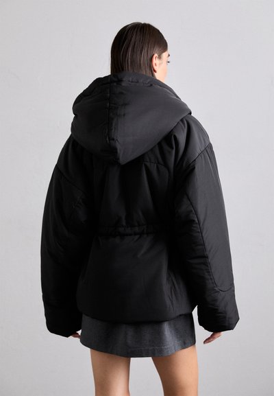 Norma Kamali HOODED SLEEPING BAG COAT SHORT - Vinterjacka - black