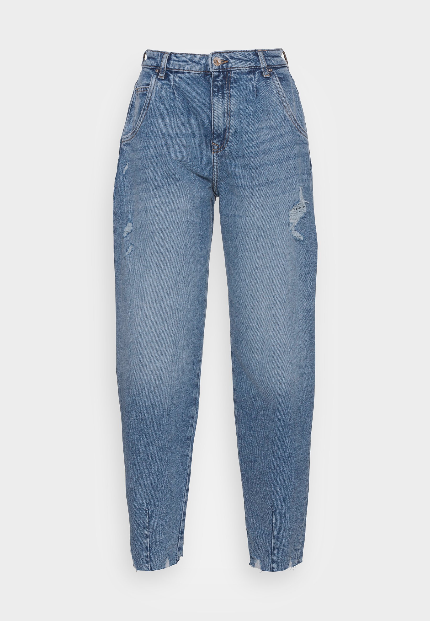 ONLY Petite ONLVERNA BALLOON - Laisvo kirpimo džinsai - medium blue denim/mėlyna  - Zalando.lt