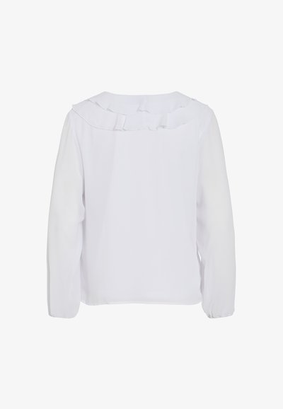 VIANE V-NECK FRILL - NOOS - Blouse - snow white