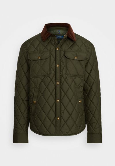Polo Ralph Lauren QUILTED JACKET - Viegla jaka - company olive