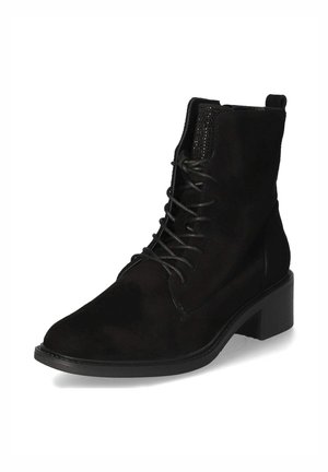 Lace-up ankle boots - schwarz