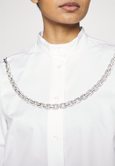 Christopher Kane WEDDING CRYSTAL CHAIN SHIRT - Blúz - white