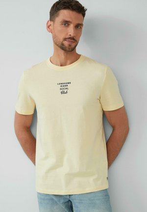 s.Oliver MIT ARTWORK - Print T-shirt - vanille