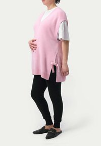 GOBI Cashmere V-NECK MATERNITY - Stickad tröja - light pink