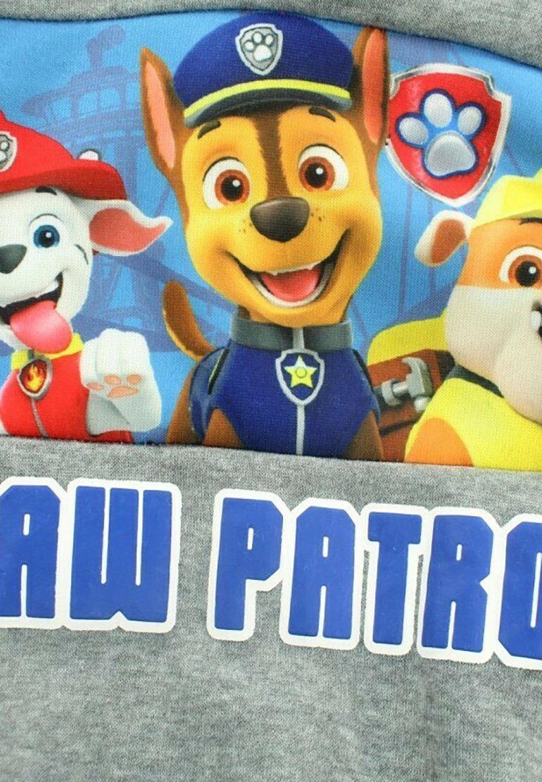 Sweat à Capuche Paw Patrol Fille - Gris Avec Fermeture éclair - 93% Coton - Taille S à XL