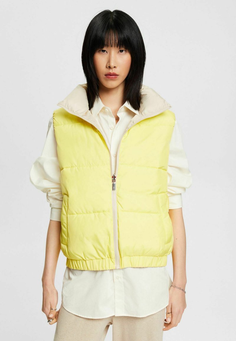 Steppweste Esprit Damen Jacke Gelb Esprit Steppweste Lang Damen